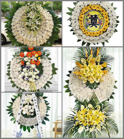 广东肇庆市端州区黄岗街道河旁村花圈速递